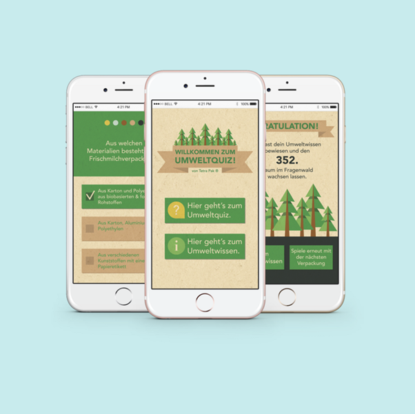 Tetra Pak’s environmental mobile quiz 